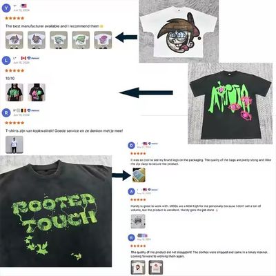 T-shirt pesante con grafica, spalle scese, 250-300gsm, lusso, tinta unita, cotone pesante, streetwear, taglio boxy, oversize, da uomo, personalizzabile