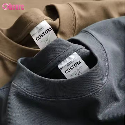 Maglietta da donna taglie forti per donna, tinta unita, all'ingrosso, di design, unisex, in cotone biologico, con stampa in rilievo