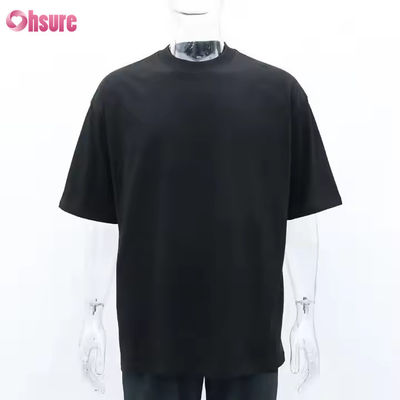 Maglietta da donna taglie forti per donna, tinta unita, all'ingrosso, di design, unisex, in cotone biologico, con stampa in rilievo