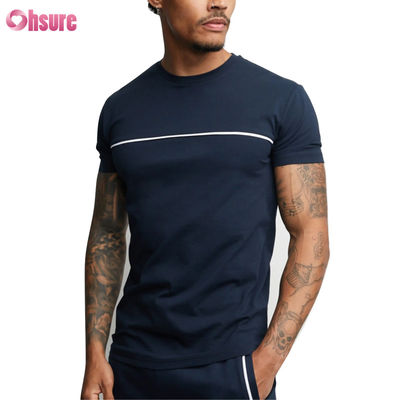 T-shirt da ginnastica all'ingrosso T-shirt sportiva da uomo su misura - 100% cotone, miscela di spandex, ginnastica da corsa abbigliamento casual, manica corta