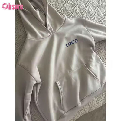 F240140 Short Set su misura Set a due pezzi Set donna manica lunga Hoodie semplice Sweatsuit e pantaloni corti Set abiti da primavera per donne