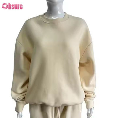 Completo sportivo casual taglie forti da donna, 2 pezzi, felpa con cappuccio e pantaloni della tuta a zampa d'elefante