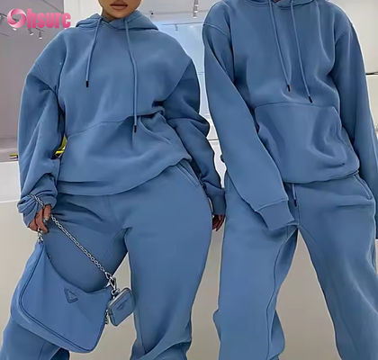High Quality Moda Sweatsuit Hoodies Casual Corridori Set Custom Tracksuit Velo Fleece Donne Uomini Unisex Hoodie 2 Piece Set