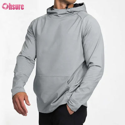 Felpa con cappuccio pullover con stampa a sbuffo personalizzata all'ingrosso per uomo, vestibilità atletica, felpa incrociata per l'inverno