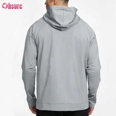 Felpa con cappuccio pullover con stampa a sbuffo personalizzata all'ingrosso per uomo, vestibilità atletica, felpa incrociata per l'inverno