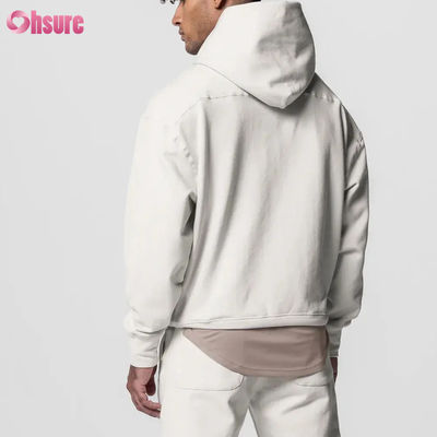 Felpa sportiva oversize da uomo più venduta 100% cotone Basic tinta unita a maniche lunghe Felpa con cappuccio Tasca Inverno Basic Jersey