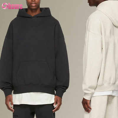 Felpe Oversize in Pile Pullover Casual Tuta Uomo Felpe con Cappuccio Manica Lunga Girocollo Tessuto in Jersey di Cotone Giacca Invernale da Uomo