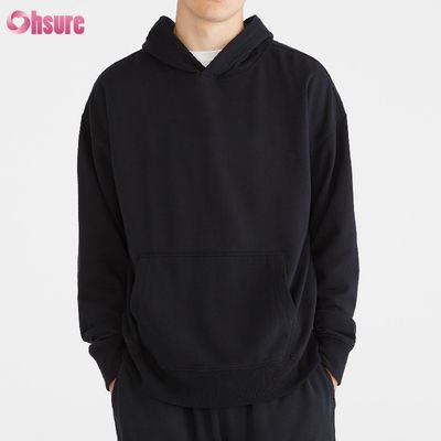 Felpa con cappuccio casual da uomo in spugna francese di cotone primaverile e autunnale all'ingrosso