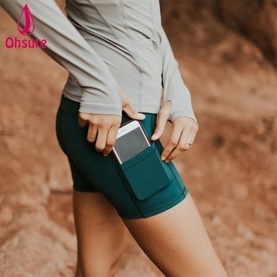 Pantaloni corti da ginnastica abbinati a abbigliamento da ciclista abbigliamento da donna abbigliamento da fitness con tasche laterali abbigliamento da ciclista a vita alta 10-12 giorni