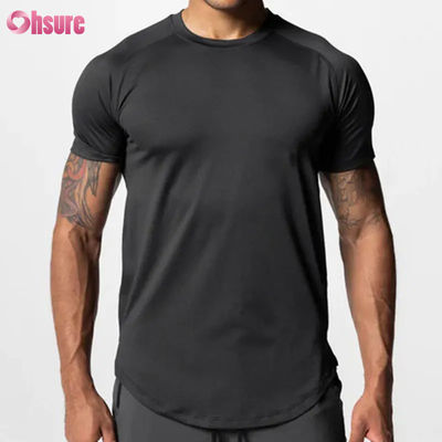 Taglia Uomo Magliette da Palestra Top Stampaggio Serigrafico Vuoto Manica Corta Asciugatura Rapida Cotone Girocollo Oversize T-shirt Sportive