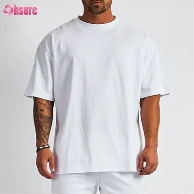 Taglia Uomo Magliette da Palestra Top Stampaggio Serigrafico Vuoto Manica Corta Asciugatura Rapida Cotone Girocollo Oversize T-shirt Sportive