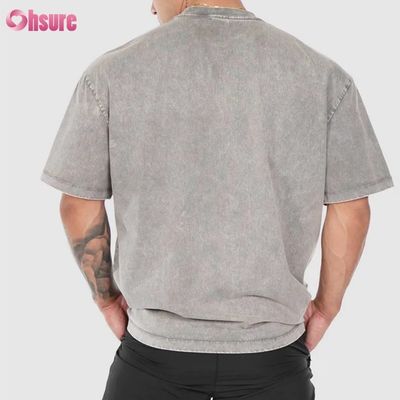 T-shirt sportivo con logo personalizzato Casual Maniche aderenti Allenamento T-shirt neutra da uomo