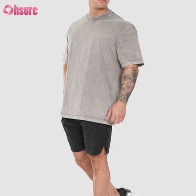 T-shirt sportivo con logo personalizzato Casual Maniche aderenti Allenamento T-shirt neutra da uomo