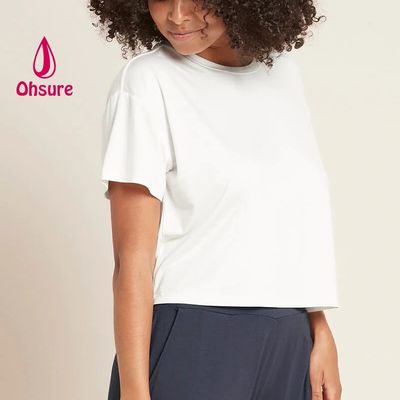 T-shirt casual corto T-shirt OEM da donna Girocollo Manica corta Girocollo Leggero Traspirante Assorbente il sudore Sportivo