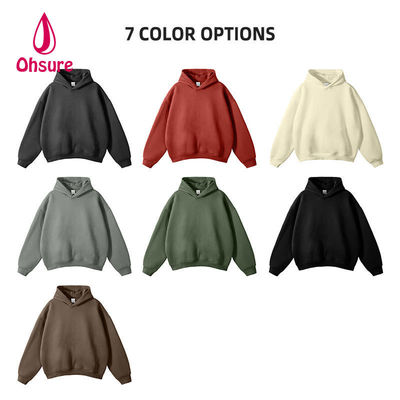 Produttori di felpe a spalla a peso pesante a misura Blank 100% cotone oversized felpe da uomo di alta qualità