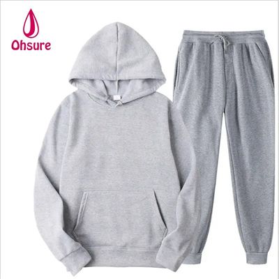 Giubbotto di base a goccia spalla oversize Hoodie sportivo e pantaloni da jogger Uomini abito da ginnastica Set donne Stampa digitale Maglieria