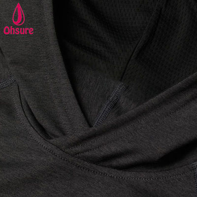 Felpa con cappuccio da yoga da uomo più venduta, ad asciugatura rapida, con fodera in rete, cappuccio avvolgente, vestibilità regolare per allenamento in palestra, logo personalizzato, motivo a tinta unita, autunno