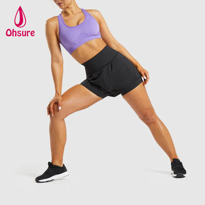 Nuovo arrivo più venduti calzoncini da ginnastica donna cintura alta alta qualità calzoncini da ginnastica donna abbigliamento atletico donna