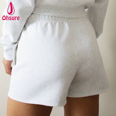 Ingrosso logo personalizzato pantaloncini da sudore a vita alta donna fitness pantaloncini da allenamento in palestra cintura alta intima sciolta tasche intime crude Casual