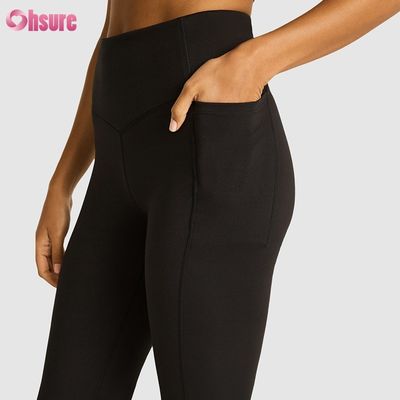 80% di nylon 20% di spandex blend 220 grammi Pantaloni da ginnastica cintura elastica Workout leggings leggings per donne Full 1 pezzo alto pantaloni di spandex