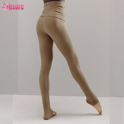 Pantaloni da ginnastica riciclati in nylon spandex blend Pantaloni da ginnastica regolabili Leggings da allenamento a corda per donne Full 1 Piece High Yoga Wear Full Length