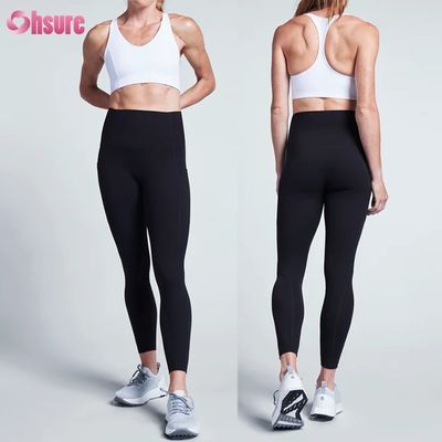 Grossista Fabbrica Prezzo inferiore Leggings yoga per donne Alta compressione Poliestere asciutto veloce con telefono Leggings tascabile allenamento