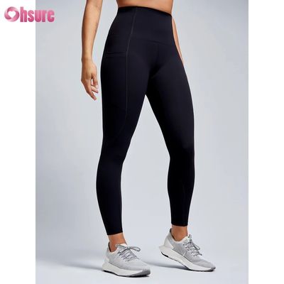 Grossista Fabbrica Prezzo inferiore Leggings yoga per donne Alta compressione Poliestere asciutto veloce con telefono Leggings tascabile allenamento