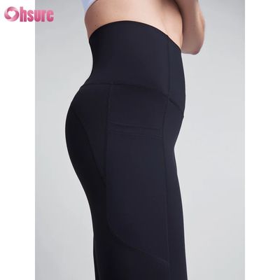 Grossista Fabbrica Prezzo inferiore Leggings yoga per donne Alta compressione Poliestere asciutto veloce con telefono Leggings tascabile allenamento