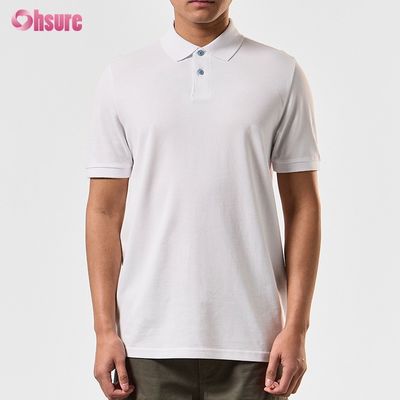 Magliette polo da uomo personalizzate 100% cotone con stampa personalizzata, T-shirt oversize pesante, tinta unita