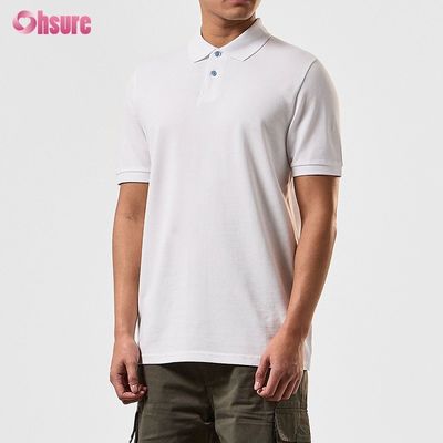 Magliette polo da uomo personalizzate 100% cotone con stampa personalizzata, T-shirt oversize pesante, tinta unita