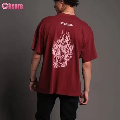 T-shirt Oversize 300GSM Heavyweight Blank Personalizzato 100% Cotone Stampa Personalizzata Donna