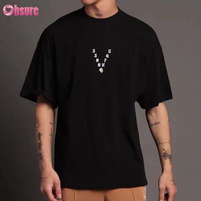 T-shirt Oversize 300GSM Heavyweight Blank Personalizzato 100% Cotone Stampa Personalizzata Donna