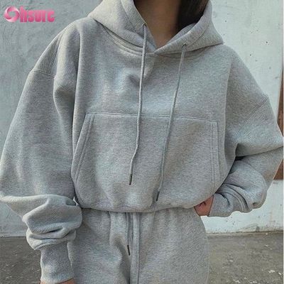 Stampa Peso pesante di cotone Hoodies donna Logo personalizzato Custom Plain Sweatshirt Stand Collar Zip-up Top tagliato
