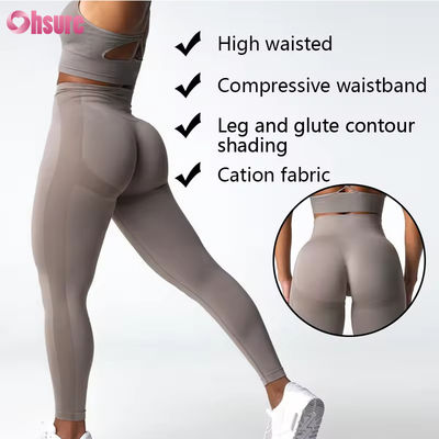 Customized Brand New High Quality Item Alta Vita Strass Butt Hip Lifting Pantaloni GYM Fitness Leggings Yoga Per Donne