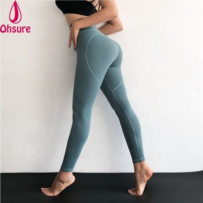 Leggings sportivi da donna a vita alta con motivo a cuore, pantaloni da yoga, collant