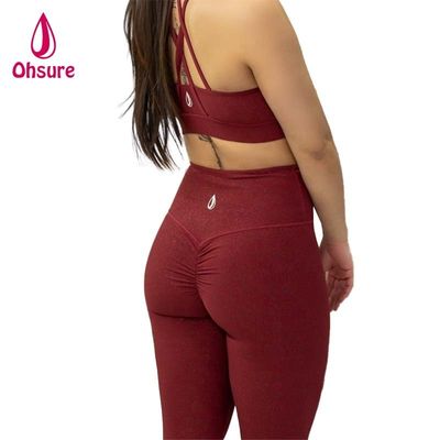 Scarpe da ginnastica per donne Scarpe da ginnastica leggings cintura elastica sport fitness stretch abbigliamento attivo con calzoncini da yoga a modello solido