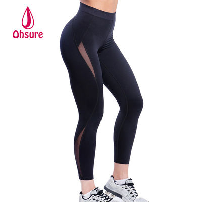 Leggings da donna in mesh traspirante stile moda, pantaloni da yoga fitness, abbigliamento da palestra, leggings da allenamento