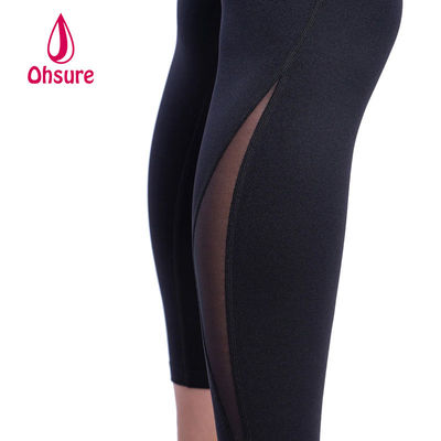 Leggings da donna in mesh traspirante stile moda, pantaloni da yoga fitness, abbigliamento da palestra, leggings da allenamento