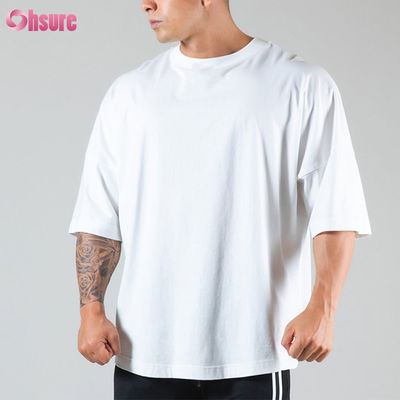 T-shirt Oversize Uomo Palestra Bodybuilding Fitness Uomo Casual Loose Stile Basic