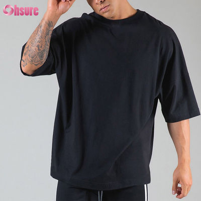 T-shirt Oversize Uomo Palestra Bodybuilding Fitness Uomo Casual Loose Stile Basic