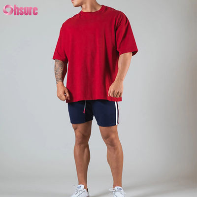 T-shirt Oversize Uomo Palestra Bodybuilding Fitness Uomo Casual Loose Stile Basic