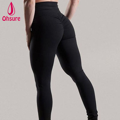 Leggings sportivi elasticizzati a vita alta con effetto push-up e arricciatura sul sedere
