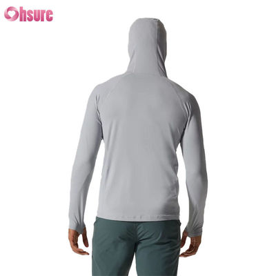 Maglietta sportiva da uomo a maniche lunghe personalizzata, per palestra, corsa, aderente, assorbimento del sudore