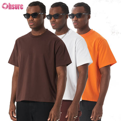 T-shirt bianche in cotone di alta qualità 100% all'ingrosso, T-shirt oversize pesanti per uomo personalizzate per la stampa