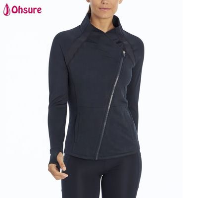 Cappotto a cerniera stampato abito da sport donna designer abito da ginnastica yoga indossare abito unico omper