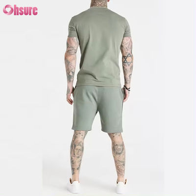 5 T-shirt sportivi in spandex da uomo su T-shirt da uomo vintage tinta unita casual running personalizzata di alta qualità 95% cotone aderente palestra stampa logo