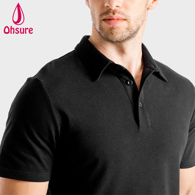 OEM Custom Logo Shirt Summer Office Gym Spandex / Nylon Personal Trainer Uomo Abbigliamento da lavoro Uomo Polo Camicie bianche Casual XS-2XL