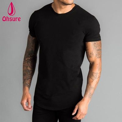 Design Magliette Sportive da Uomo all'Ingrosso Personalizzate Nuove Atletiche a Manica Corta da Palestra Corsa Stampate Casual a Tinta Unita