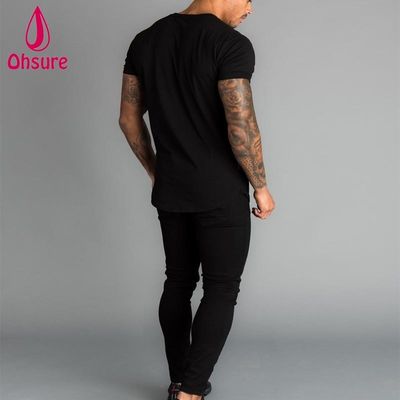 Design Magliette Sportive da Uomo all'Ingrosso Personalizzate Nuove Atletiche a Manica Corta da Palestra Corsa Stampate Casual a Tinta Unita