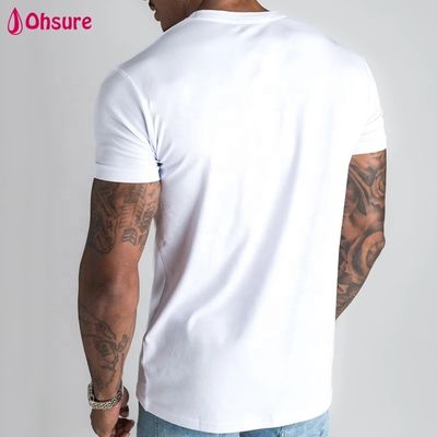 Fornitori di Abbigliamento Uomo all'Ingrosso T-shirt Uomo in Cotone di Alta Qualità Taglia e Logo Personalizzati Tinta Unita Vestibilità Comoda Palestra Uomo T-shirt